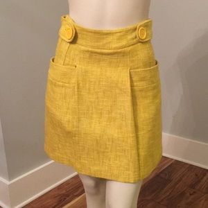 Tibi New York bright yellow skirt